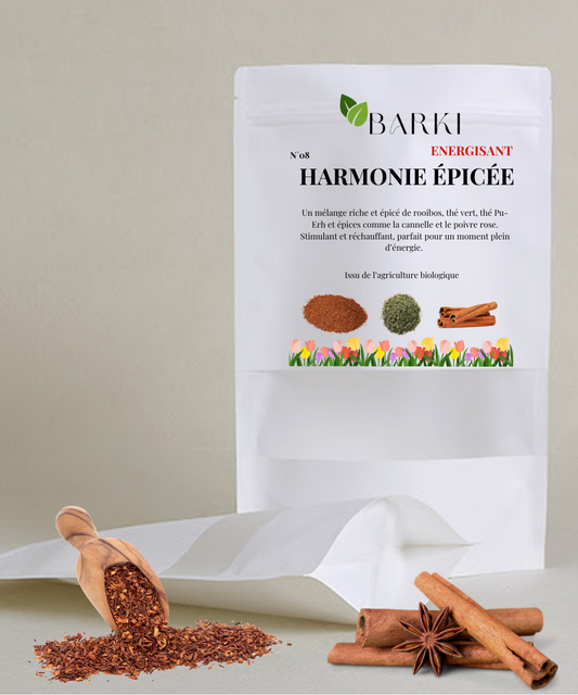 N°08 : HARMONIE ÉPICÉE - Rooibos - Thé vert - Cannelle