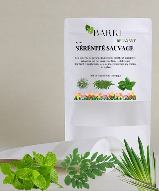 N°07 : SÉRÉNITÉ SAUVAGE - Citronnelle - Moringa - Menthe