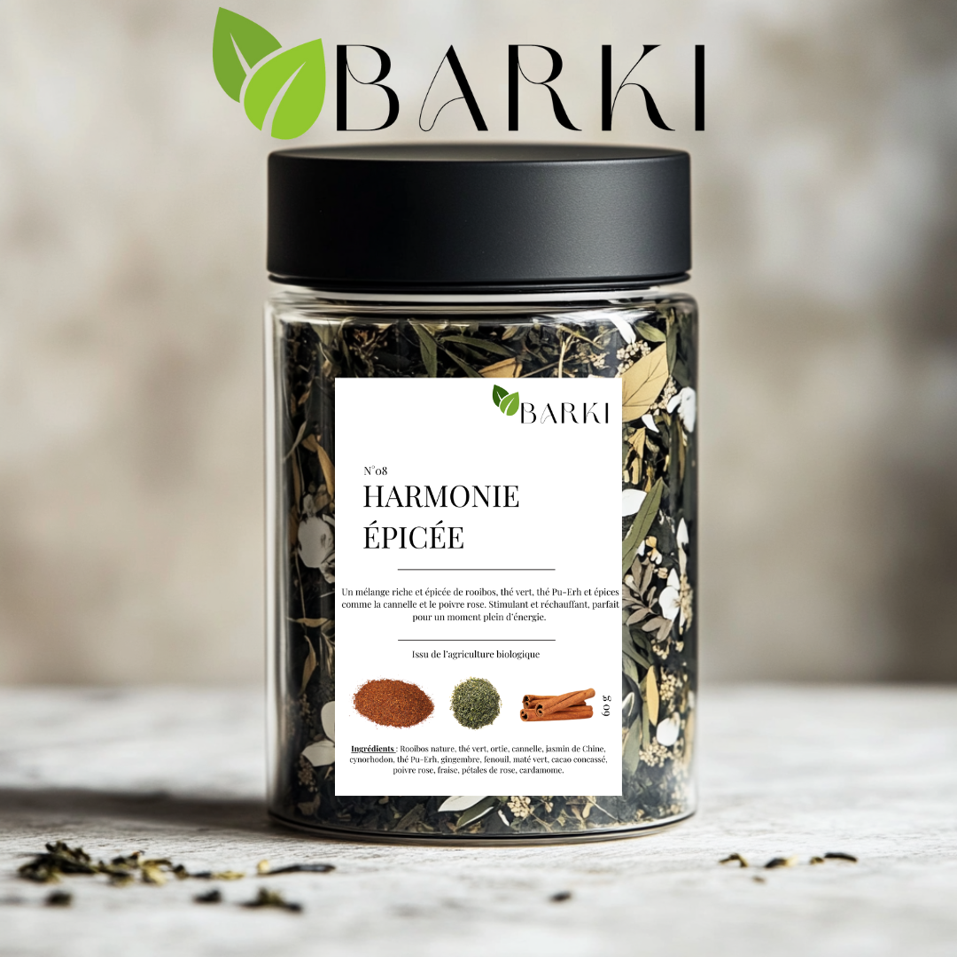 N°08 : HARMONIE ÉPICÉE - Rooibos - Thé vert - Cannelle